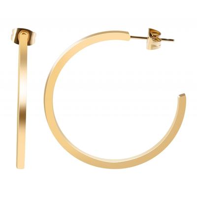Paar Ohrstecker ADELIA´S "Damen Ohrstecker aus Edelstahl", gold, Ohrringe, Damen, Damen, Edelstahl