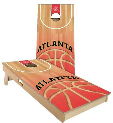 Skip's Garage Atlanta Basketball Outdoor Cornhole Board Set