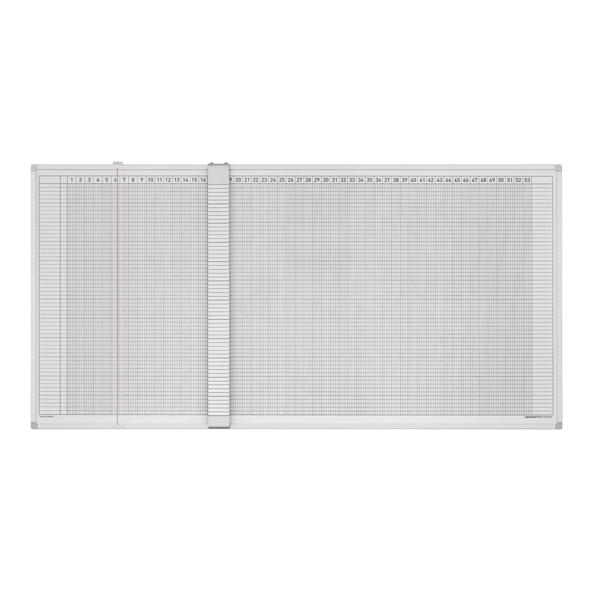 Magnetoplan Aktivitäten- und Urlaubsplaner, Deutsch, 5 Tage, 60 Mitarbeiter ; HOLTZ (3703355)