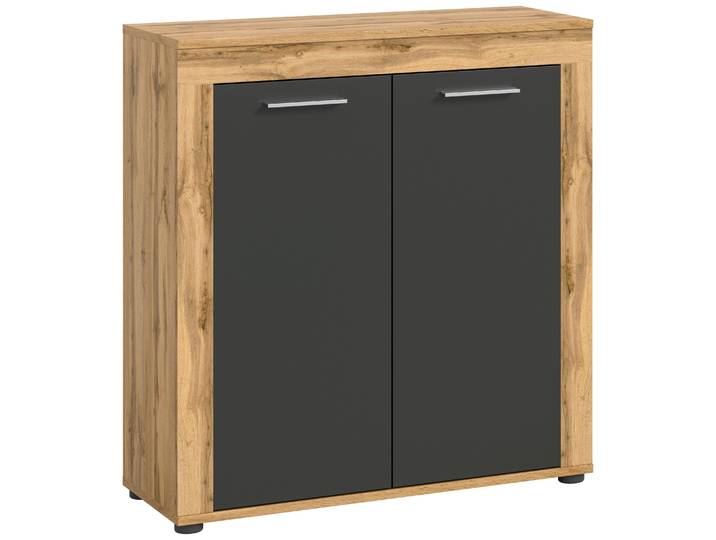 Jam buffet 2 portes\, gris\, chêneReproduction.