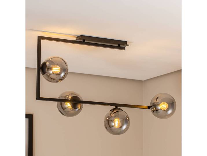 Deckenlampe Soma EMIBIG LIGHTING, dimmbar, alu / grau / zink, für Wohn- / Esszimmer, Modern, Deckenlampe