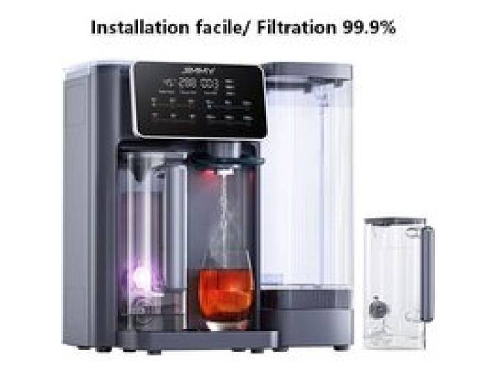 JIMMY R9 Osmoseur de Comptoir Sans Installation - 5L - 7 Températures & 3:1 Faible Rejet - Instantanée en 3s - UV - Maison/Bureau