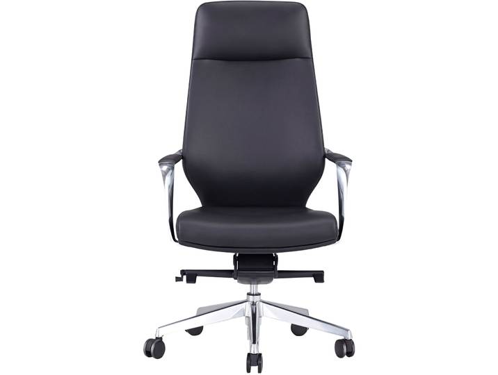 Bürostuhl Stewart schwarz Polyurethan Kunstleder H 120.5 cm