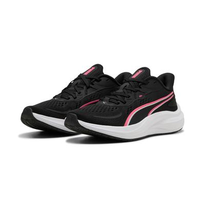 Laufschuh PUMA "SKYROCKET LITE 2", Damen, Gr. 41, Textil, schwarz (puma schwarz, pure pink), Schuhe Laufschuh, für sportliche Aktivitäten, mit SOFTFOAM+ Innensohle