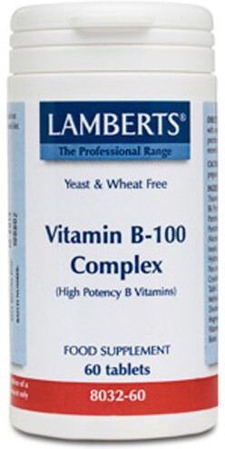 Lamberts Vitamin B-100 Complex 60 tablets 60 Units