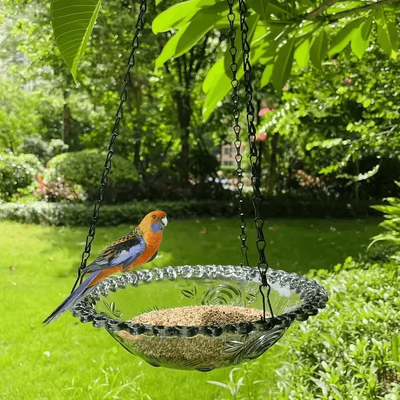 Top Demand Picks 2 in 1 Hanging Bird Bath And Feeder, Colorful Flower Shape For Attracting Hummingbirds To Your Garden And Yard gray 1layer