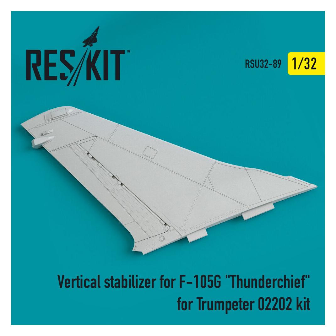 ResKit Vertical stabilizer for F-105G Thunderchief for Trumpeter 02202 kit (RSU32-0089)