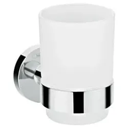 Hansgrohe Zahnbürstenhalter Logis Chrom Metall, Glas 41718000