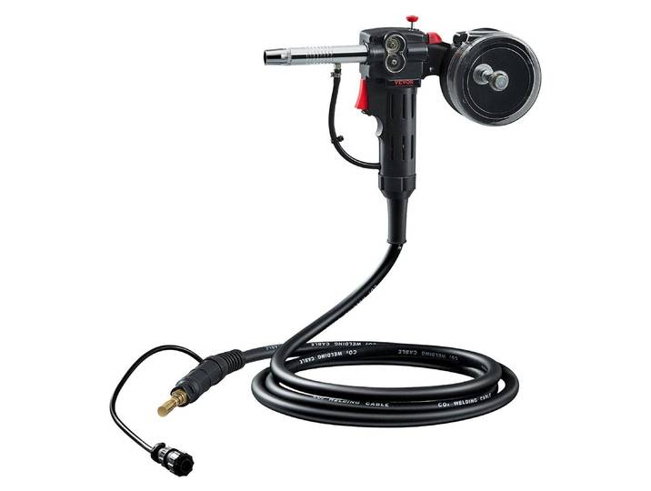 Pistolet à fil de soudage VEVOR 100A\, compatible avec la soudeuse Hobart Handler 210 MVP Mig\, pour fil fourré/fil massif/fil d'aluminium de 0\,58/0\,0762/0\,0899 cm