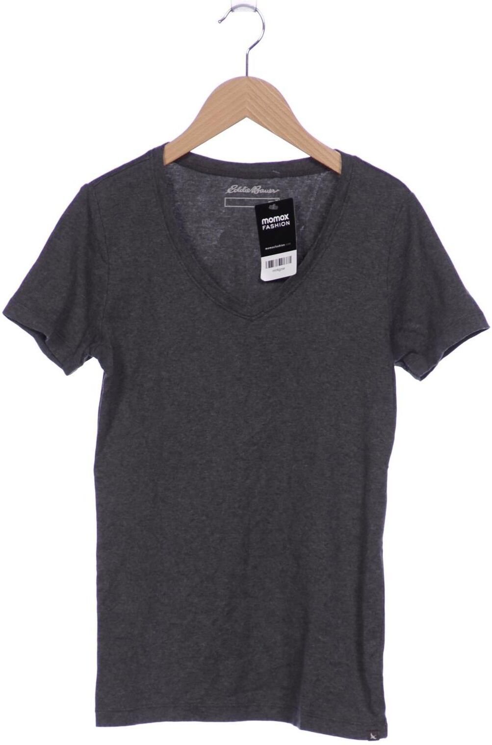 Eddie Bauer Damen T-Shirt, Grau, Gr. M, Baumwolle - Second Hand