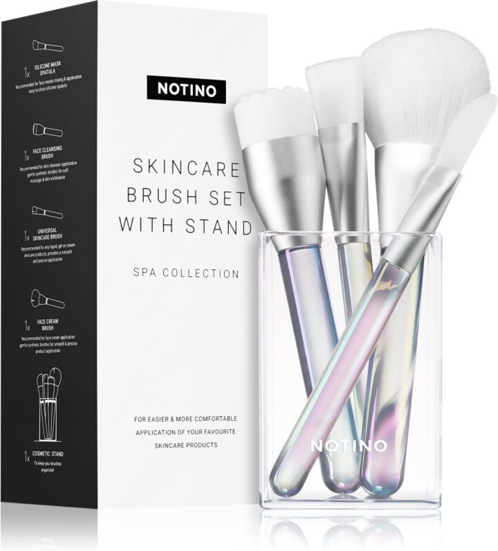 Notino Spa Collection Skincare brush set with stand skincare brush set