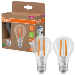 2er Set OSRAM E27 besonders effiziente LED Lampe 3,8W wie 60W 4000K neutralweißes Licht - beste Energie Effizienz Klasse