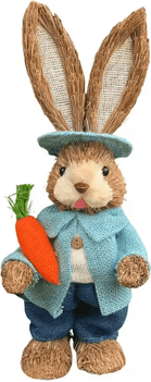 Inspire Curations Large Straw Easter Bunny Decoration Rustic Spring Rabbit Home & Garden Ornament (46cm) 1pcs M
