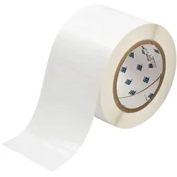 Brady, Etikettenrolle, Polyesteretiketten für Barcodes und Sonnenkollektoren, weiss, glänzend, 76-mm-Kern (85.09 mm)