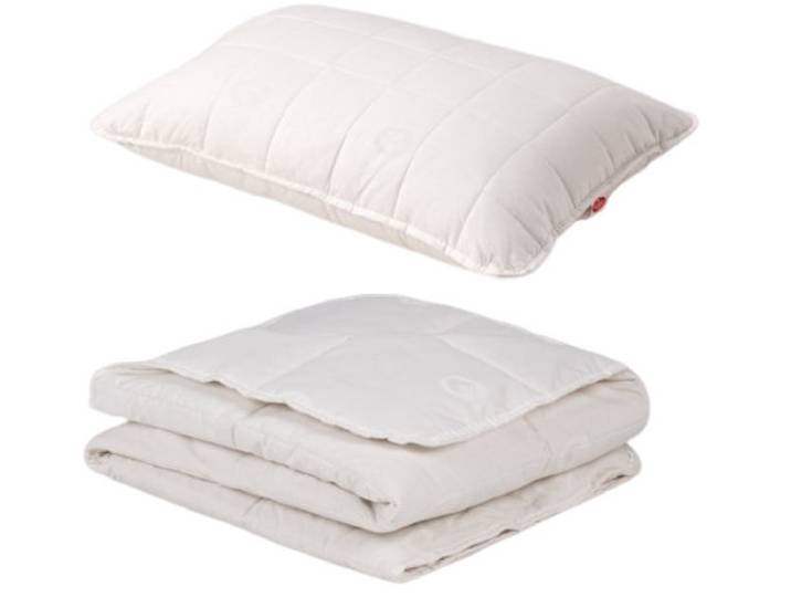 Duvet und Kissen Set Baumwolle 160x210 - 50x70cm