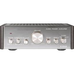 Renkforce E-SA9 Stereo-Verstärker 2 x 12 W Silber (metallic), Dunkelbraun RF-1050402