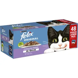 FELIX Gemischte Vielfalt Multipack - 48 x 85 g Portionsbeutel