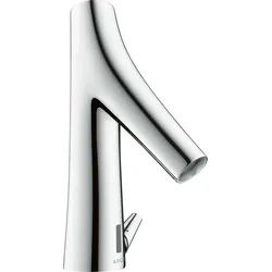 hansgrohe AXOR Starck Organic Waschtischmischer, Elektronik, Netzbetrieb, mit Temperaturregulierung, Ausladung 117mm, 12173000, Farbe: Chrom