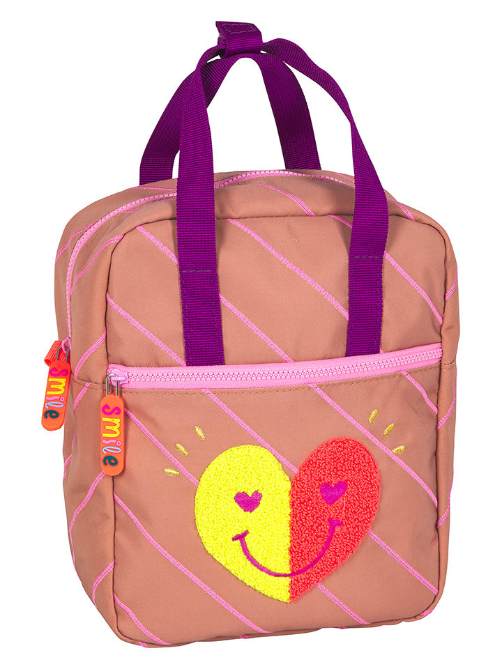 Die Spiegelburg Rucksack "Herz - Kleine Freunde" in Rosa - (B)20 x (H)25 x (T)10 cm - onesize