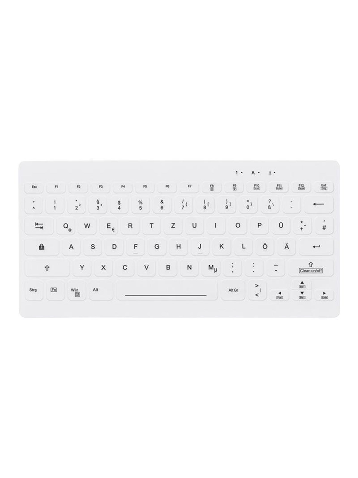 Cherry AK-C4112 - keyboard - medical com - Tastatur - Deutsch - Weiss