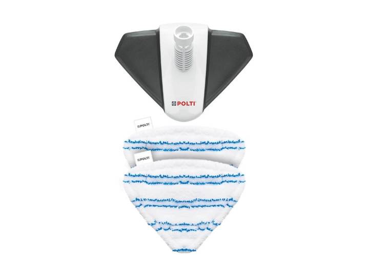 POLTI Dampfreiniger mit Tüchern 2 Stück , weiss (schwarz), Mehrzwecksauger, Dampfreiniger