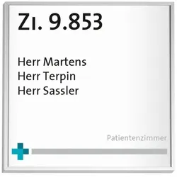 MADRID Silver Line Vario Türschild 150, Format: 150,5x150,5 mm