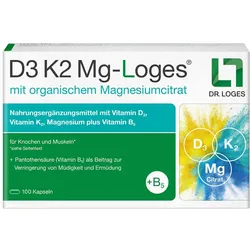 D3 K2 Mg-loges Kapseln 100 St