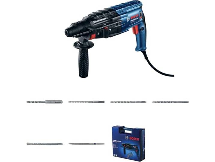 Bosch Professional boorhamer GBH 240 (met SDS plus, 790 W, inclusief borenset, koffer)