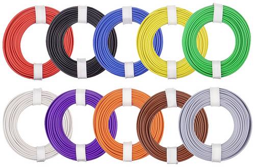 Donau Elektronik 150-MIX Litze 1 x 0.50mm² Bunt, 10-farbig 1 Set