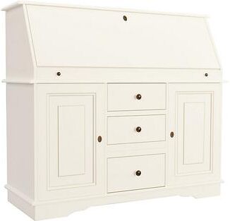 Casa Florentina San Marino Secretary Desk - Saturated Snow White - Ballard Designs