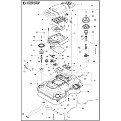 Original Husqvarna Halter Stopptaste links für Automower 320 und 330X