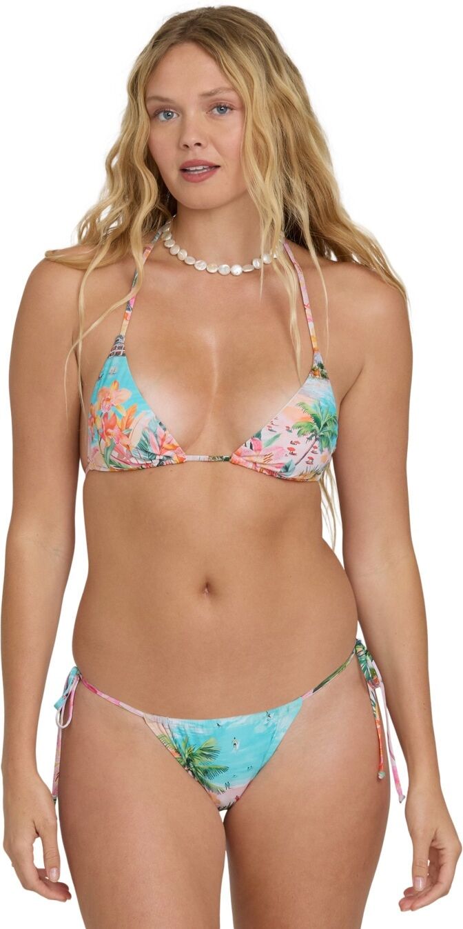 Bade-Shirt BILLABONG "Paradise Sun Remi Tri", Damen, Gr. L, bunt (ocean spray), Obermaterial: 78% Nylon, 22% Elasthan., Bikini-Oberteile Bade-Shirt ocean spray L