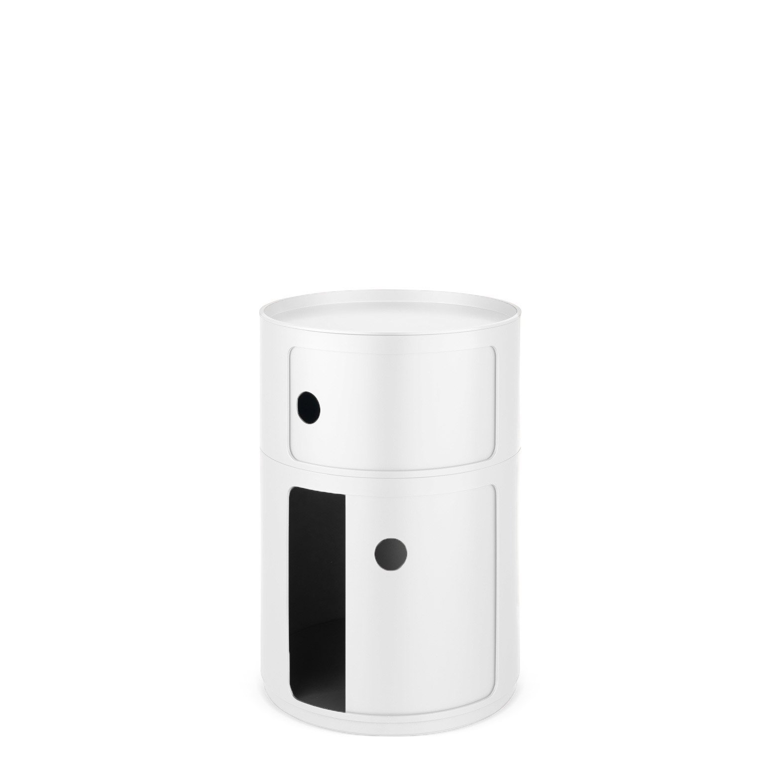 Kartell Componibili Container Baukastensystem rund weiss (H 61,5cm) H 61,5cm 0493103