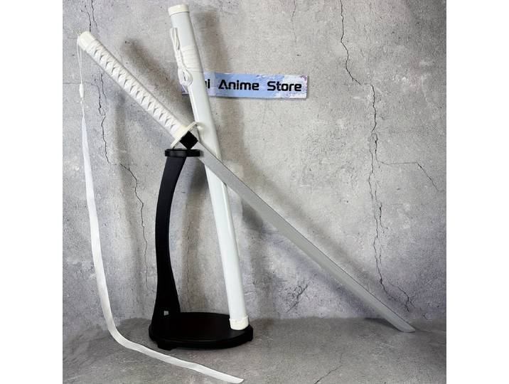 40in Rukia blanc Katana eau de javel Anime épée Cosplay accessoire Original samouraï sabre taille réelle japonais Katana Ninja couteau lame cadeau