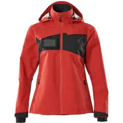 Damen Hardshell-Regenjacke "ACCELERATE" - S - verkehrsrot/schwarz