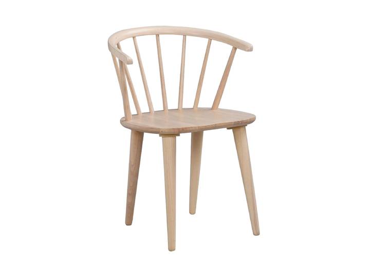 Massivholz Sprossenstuhl „Carmen“ - Whitewash Rowico