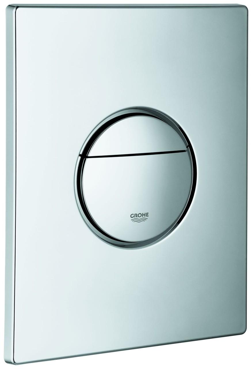 Grohe Abdeckplatte 42375 mit Drucktaste chrom, 42375000 42375000