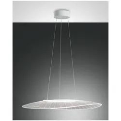 Fabas Luce Vela Pendelleuchte LED 1x40W Metall- und Methacrylat weiß