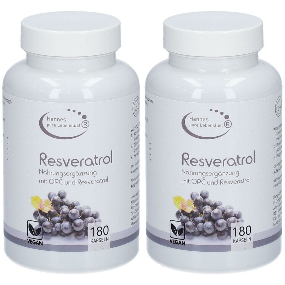 Resveratrol Komplex Vegi Kapseln 2x 2x180 St