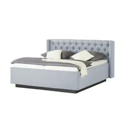 Kollektion Kraft Polsterbettgestell   ¦ grau ¦ Maße (cm): B: 188 H: 104