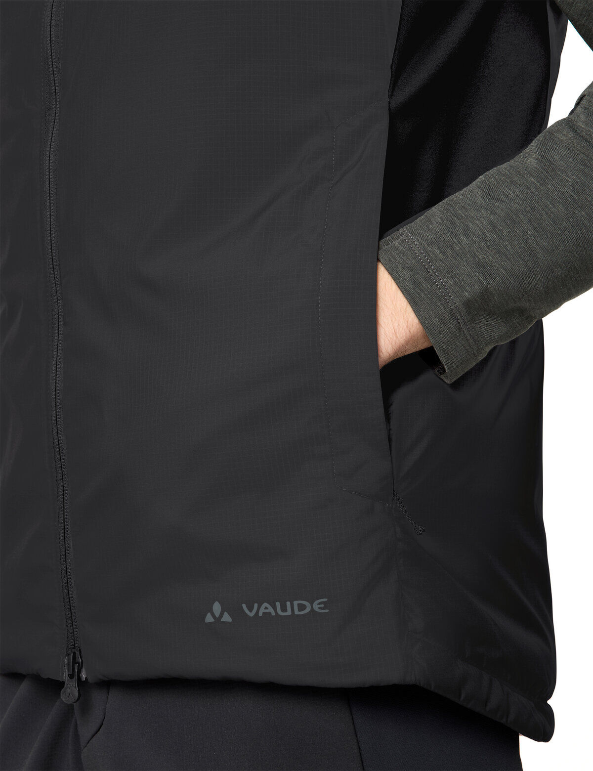 Funktionsweste VAUDE "MEN'S MOAB INSULATION LIGHT VEST", Herren, Gr. XXL, schwarz, Obermaterial: 100% Polyester. Futter: 100% Polyester. Wattierung: 100% Polyester, Westen Funktionsweste, wasserabweisend, windabweisend, mit Reissverschlusstaschen schwarz 