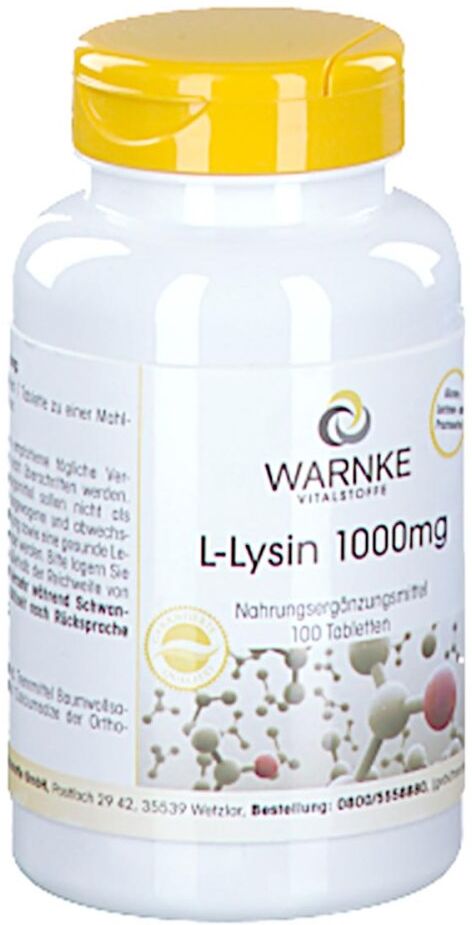 L-lysin 1000 Mg Tabletten