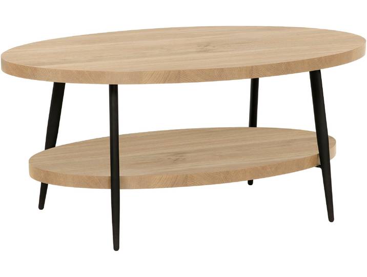 Couchtisch OMG DESIGN CUBIK-3 , braun (fresh oak, schwarz, fresh oak), B:120cm H:45cm T:60cm, Tische, Couchtisch