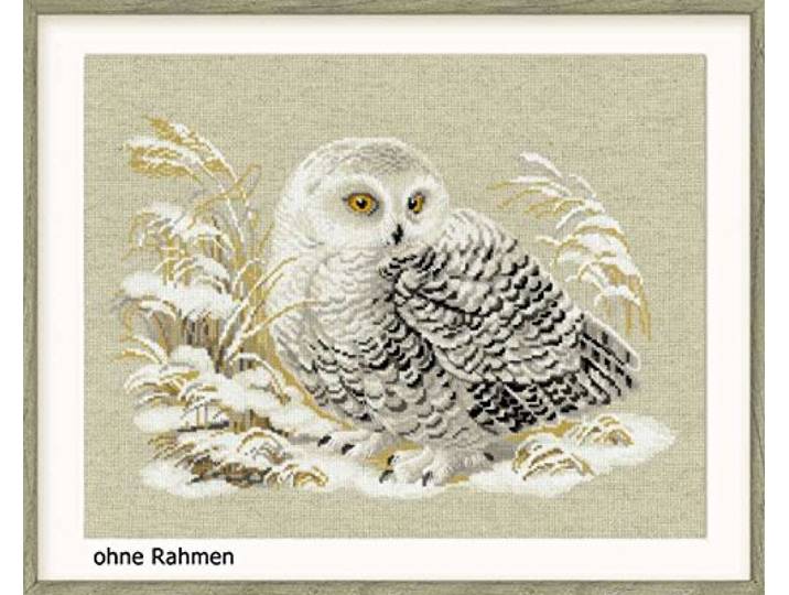 Riolis Borduurpakket - witte uil - witte uil