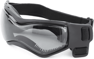 Inspire Curations Adjustable Anti UV Dog Goggles With Windproof Eye Protection black s