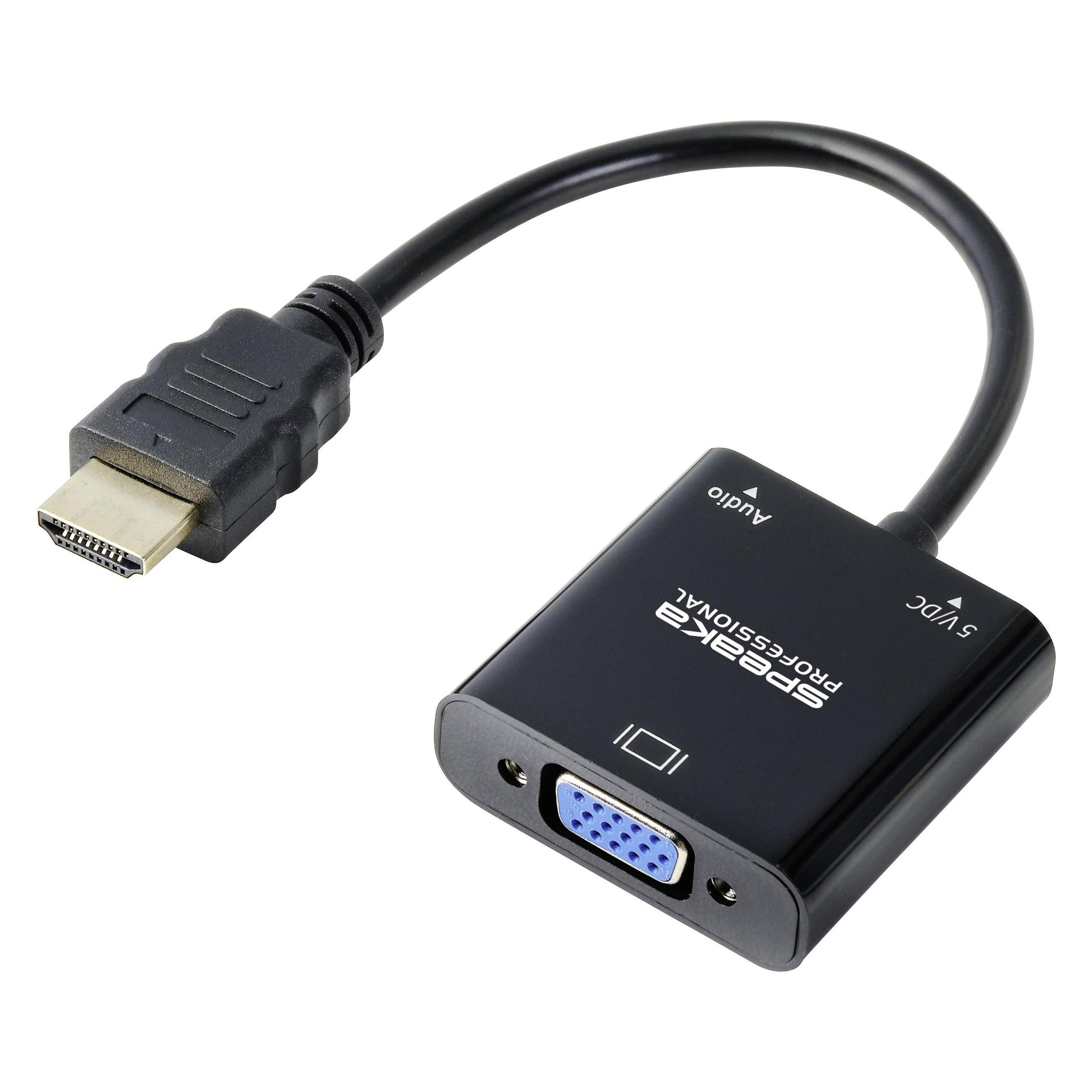SpeaKa Professional SP-10352148 HDMI Adapter(1x (HDMI, VGA) (SP-10352148)