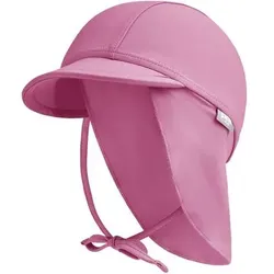 STERNTALER Bademütze mit Nackenschutz uni, Größe 43 in Pink Pink
