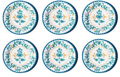 "Abode Homewares Montelupo NewWave Melamine Dinner Plate - Multicolor - 10.5"" - Set of 6"