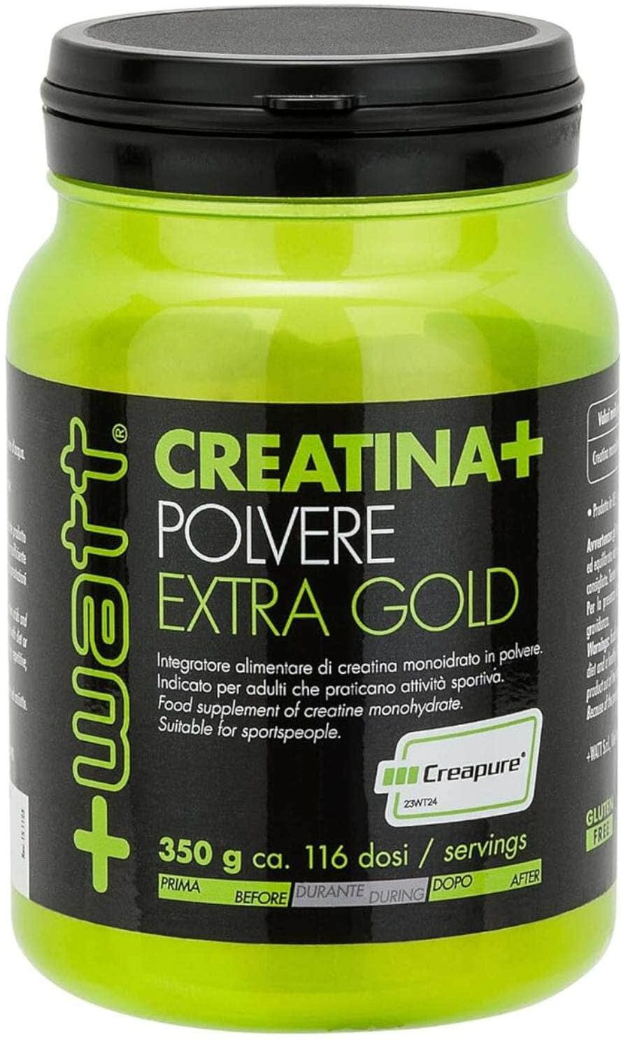 +WATT Creatina+ Polvere Extra Gold 350 Grammi 