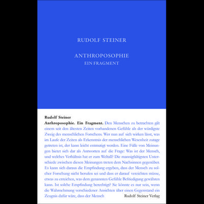 Anthroposophie, Gebundene Ausgabe von Rudolf Steiner, Rudolf Steiner, 978-3-7274-0452-8